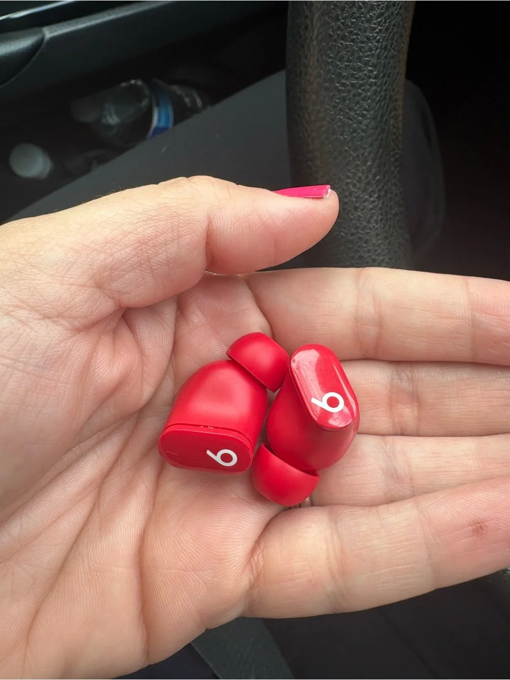 Beats by Dre Red True Wireless Earbuds with Charging Case